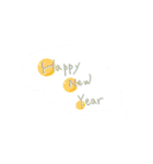 年末年始のおしゃれ文字スタンプ【2020】（個別スタンプ：11）