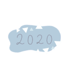 年末年始のおしゃれ文字スタンプ【2020】（個別スタンプ：16）