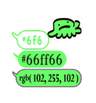 色指定ウェブセーフカラー＆rgb4（66xxxx）（個別スタンプ：8）