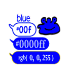 色指定ウェブセーフカラー＆rgb6（00xxxx）（個別スタンプ：35）