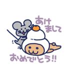 普通のくまちゃんとその相棒、冬（個別スタンプ：13）