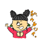 colorfuler girl.（個別スタンプ：1）