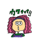 colorfuler girl.（個別スタンプ：6）