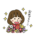 ふみよちゃんスタンプ第2弾（個別スタンプ：4）