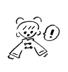 パンダと女の子スタンプ（個別スタンプ：2）