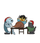 ジェムズ と ピギー : メリークリスマス（個別スタンプ：14）