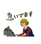 中世の絵にいる人（個別スタンプ：6）