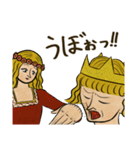 中世の絵にいる人（個別スタンプ：22）