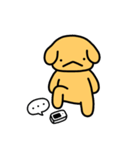 かわいい黄色の犬（個別スタンプ：2）