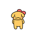 かわいい黄色の犬（個別スタンプ：6）