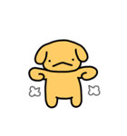 かわいい黄色の犬（個別スタンプ：8）