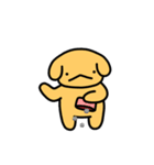 かわいい黄色の犬（個別スタンプ：13）