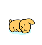 かわいい黄色の犬（個別スタンプ：23）