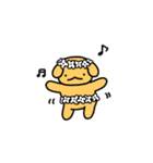 かわいい黄色の犬（個別スタンプ：24）