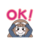 ときどきワンコな彼女（個別スタンプ：1）