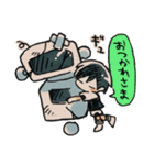 ロボットと少年（個別スタンプ：9）