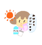 MY LIFE 女の子と仲間たちの日常（個別スタンプ：5）