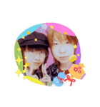 仲が良い2人（個別スタンプ：3）