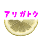 レモン カット 手書き風文字（個別スタンプ：5）