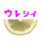 レモン カット 手書き風文字（個別スタンプ：23）