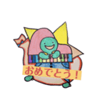 日常に使いやすい！大人かわいい緑のボーイ（個別スタンプ：4）