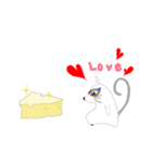 白ネズミ（個別スタンプ：1）