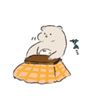 冬眠しないクマとアザラシ（個別スタンプ：4）