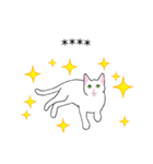 シンプル白猫☆カスタムスタンプ【敬語】（個別スタンプ：20）