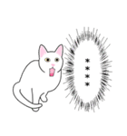 シンプル白猫☆カスタムスタンプ【敬語】（個別スタンプ：27）