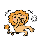 気の抜けたライオン（個別スタンプ：4）