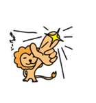 気の抜けたライオン（個別スタンプ：8）