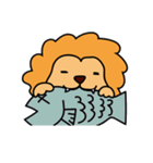 気の抜けたライオン（個別スタンプ：9）