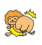 気の抜けたライオン（個別スタンプ：10）