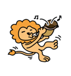 気の抜けたライオン（個別スタンプ：13）
