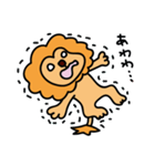 気の抜けたライオン（個別スタンプ：21）