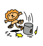 気の抜けたライオン（個別スタンプ：32）