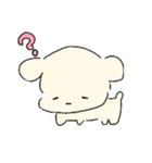 めがあかないわんこ（個別スタンプ：3）