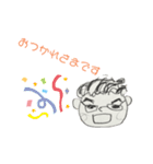 フローラルやぎ（個別スタンプ：15）