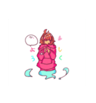 幽霊少女とオバケ（個別スタンプ：4）