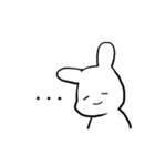 表情豊かなうさぎっち（個別スタンプ：1）