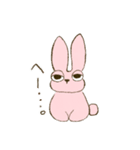ぴんくのゆるうさちゃんスタンプ（個別スタンプ：9）