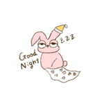 ぴんくのゆるうさちゃんスタンプ（個別スタンプ：12）