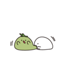 かわいい よもぎ ＆ 米もち（個別スタンプ：4）