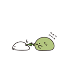 かわいい よもぎ ＆ 米もち（個別スタンプ：16）