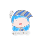 カラフルなおんなのこ 日常（個別スタンプ：2）