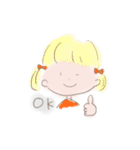 カラフルなおんなのこ 日常（個別スタンプ：9）