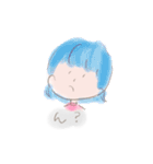カラフルなおんなのこ 日常（個別スタンプ：24）