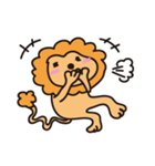気を抜いてるライオン（個別スタンプ：5）