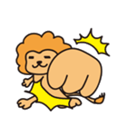 気を抜いてるライオン（個別スタンプ：10）