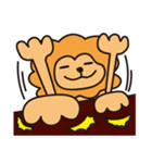 気を抜いてるライオン（個別スタンプ：12）